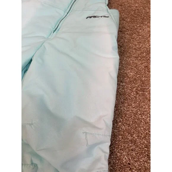 Arctix Snow Pants unisex Toddler Bibs snow pants ski pants aqua/black SZ 3T - Picture 3 of 9